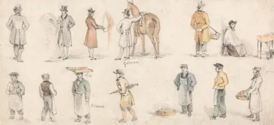 Studies Of Tradesmen And Grooms