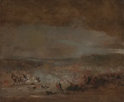 Study For Battle Of Waterloo