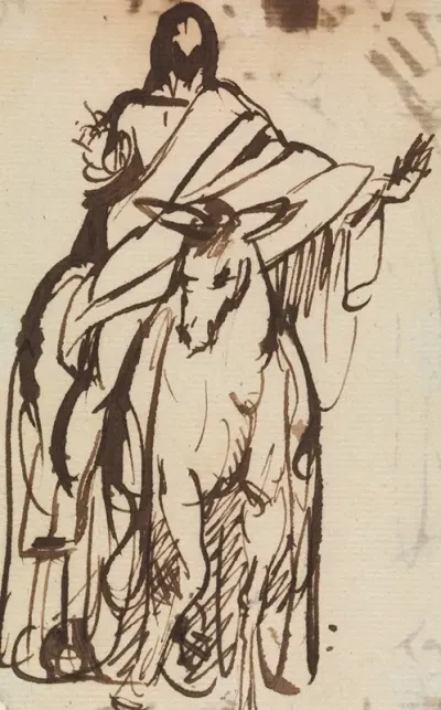 Study For Christs Entry Into Jerusalem 2