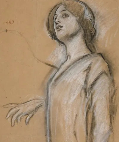 Study For Isabella The Catholic Oil Painting