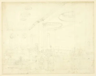 Study For Lloyds Subscription Room From Microcosm Of London