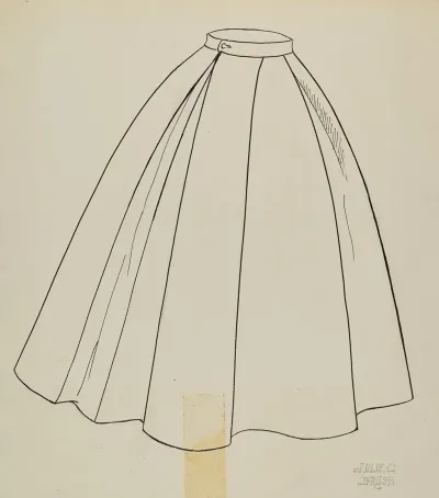 Study For Quilted Petticoat