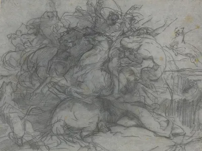 Study For Surprise Battle Of The Tigers