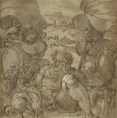 Study For The Allegory Of San Gimignano And Colle Val Delsa