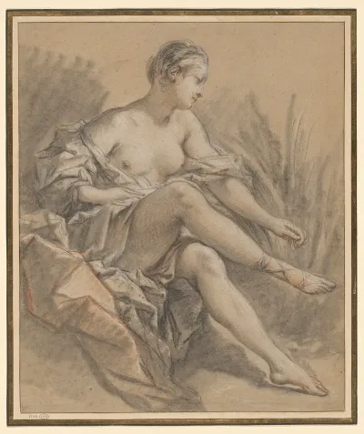 Study For The Figure Of Diana Ca 1743 45