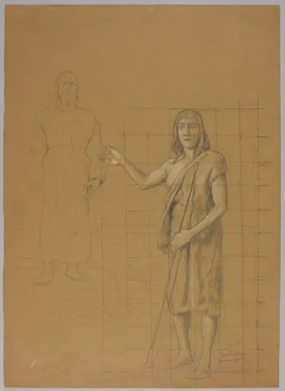 Study For The Painting The Baptism Of Jesus
