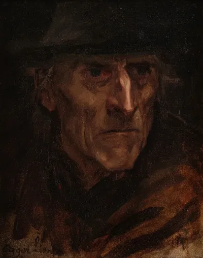 Study For The Sensenmann In The Das Kreuz