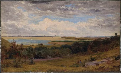 Study For View Of New York City From New Jersey