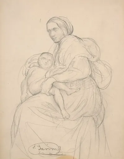 Study For Virgin And Child
