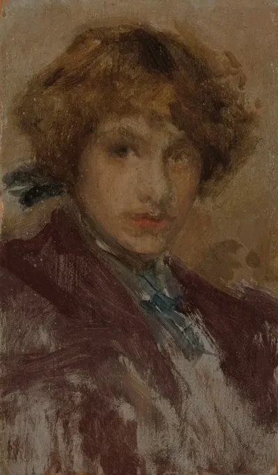 Study Of A Girls Head And Shoulders