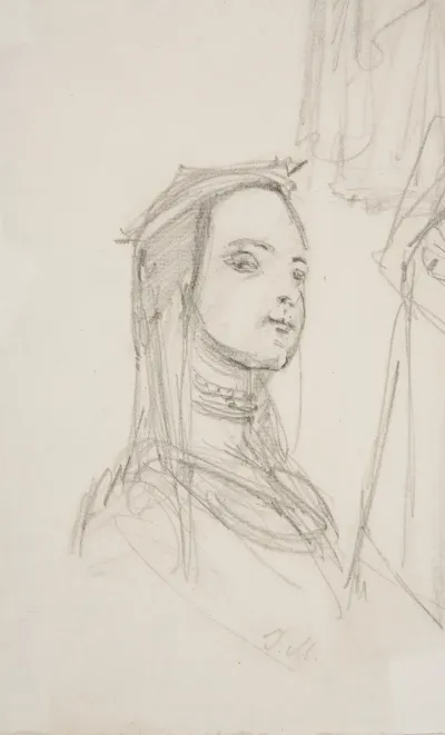 Study Of A Woman In Historical Costume