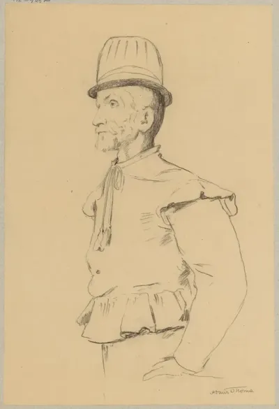 Study Of An Old Man In Historic Dress