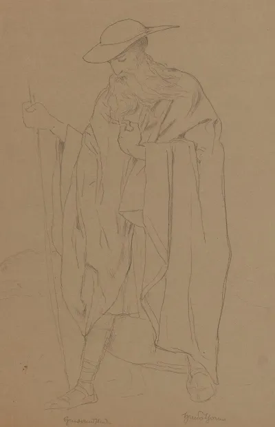 Study Of The Costume Of Wotan As The Wanderer