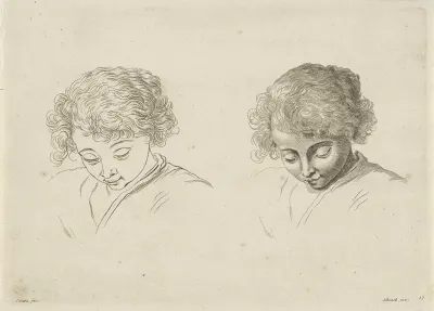 Study Of The Head Of A Child Looking Down