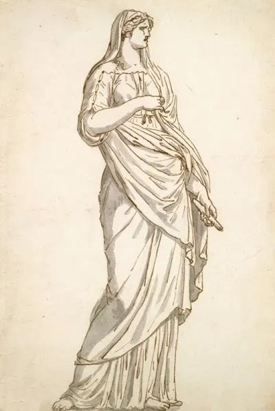 Study Of The Sabine Statue From The Villa Medici