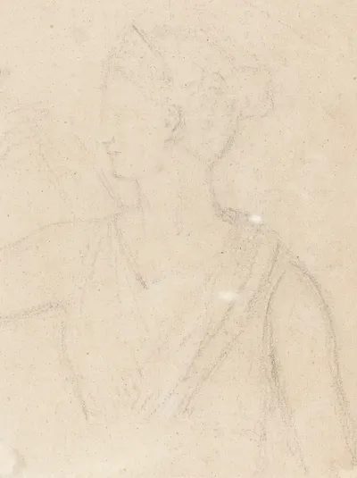 Study Of The Statue Of Diana In The Vatican Verso