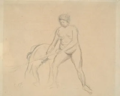 Study Of Two Female Figures