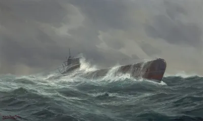 Submarine At Sea