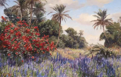 Sudliche Landschaft Mit Lavendel