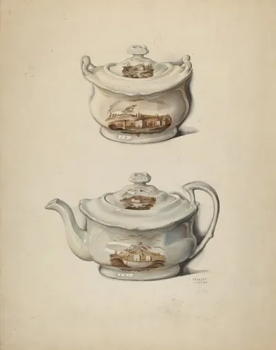 Sugar Bowl And Teapot
