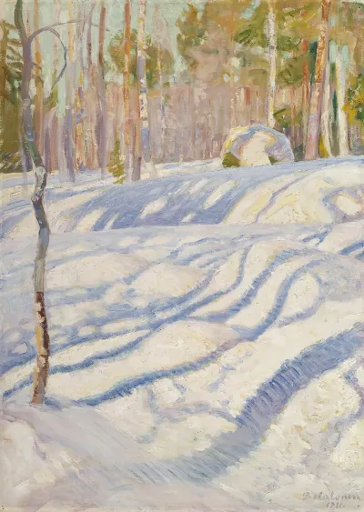 Sunlit Winter Lanscape