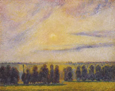 Sunset At Eragny