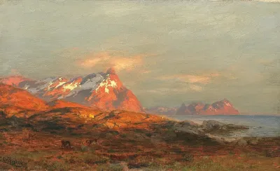 Sunset Over The Lafoten
