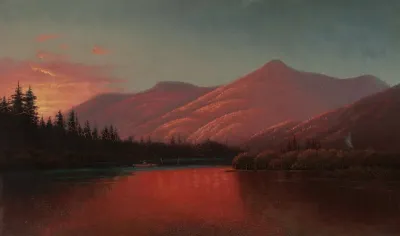 Sunset Silver Lake Cottonwood Canyon Utah