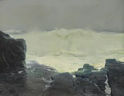 Surf And Fog Monhegan Maine