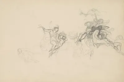 Szkice Postaci Do Plafonow Jutrzenka I Wiosna Do Palacu J Neczajewa Malcewa W Petersburgu