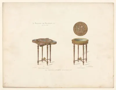 Table A Ouvrage 4 Tiroirs Jardiniere Fantaisie