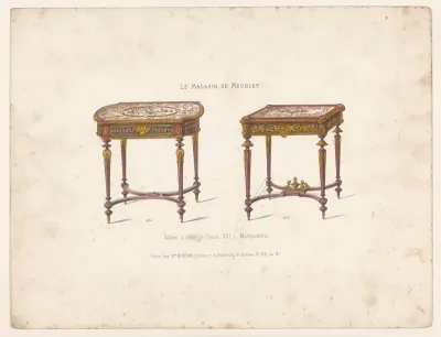Tables A Ouvrage Louis XVI Marquetterie