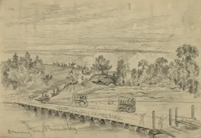 The Army Of The Potomac Crossing The Pamunkey On The March To Cold Harbor