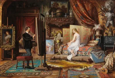 The Artist And His Model 2