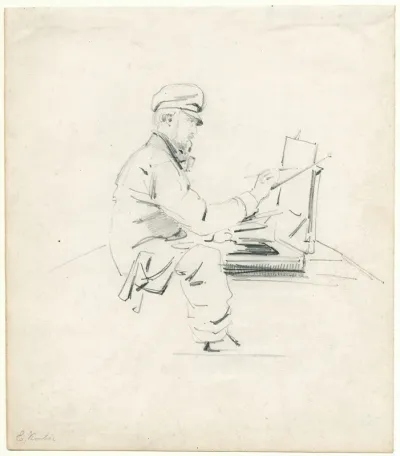 The Artist Everhardus Koster Working
