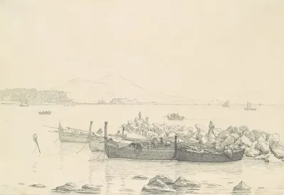The Bay Of Naples With Vesuvius In The Background
