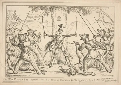 The Bears At Bay Intended As One Of A Series Of Illustrations For The Nonintervention System