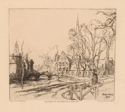 The Beguinage Bridge In Bruges La Pont Du Beguinage A Bruges