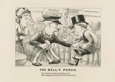The Bell Y Punch The Conductor When He Collects A Fare Must Punch In The Presence Of The Passinjare