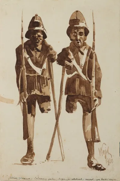 The Brave English Army Prepared For The An Expedition To Africa