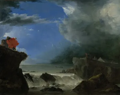 The Breach Of The Saint Anthonys Dike Near Amsterdam