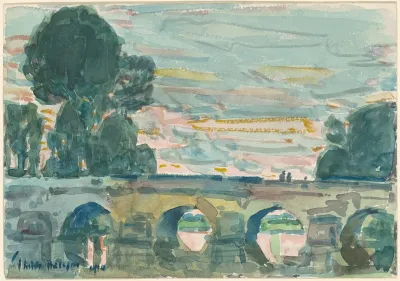 The Bridge At Grez Recto