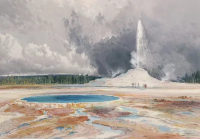 The Castle Geyser Upper Geyser Basin Yellowstone National Park