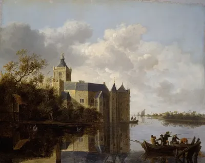 The Castle Of Montfoort Near Utrecht