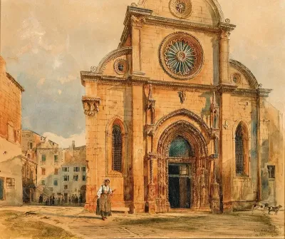 The Cathedral Of Sebenico Sibenik In Dalmatia