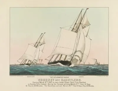 The Celebrated Yachts Coronet And Dauntless