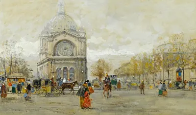 The Church Of St Augustin Paris
