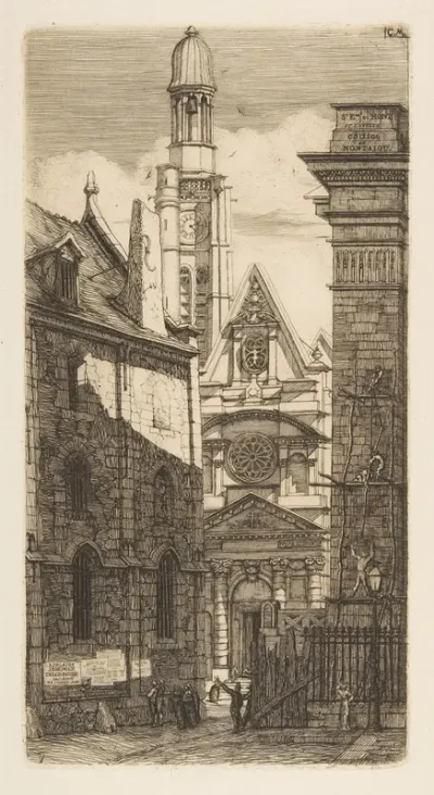 The Church Of St Etienne Du Mont Paris