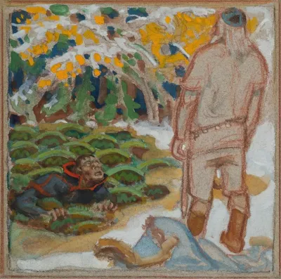 The Complete Kalevala Sketch Vainamoinen 2