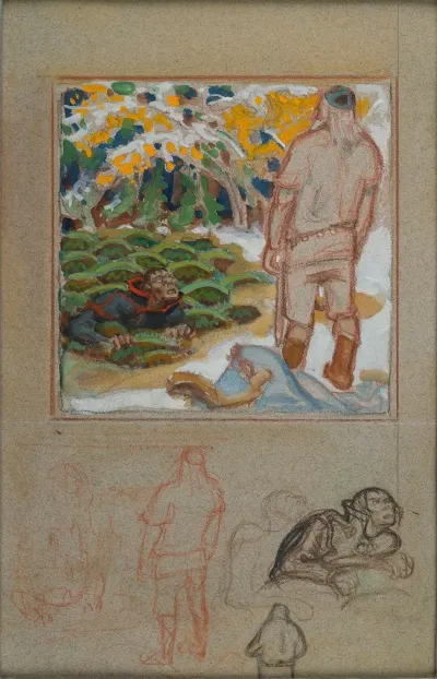 The Complete Kalevala Sketch Vainamoinen